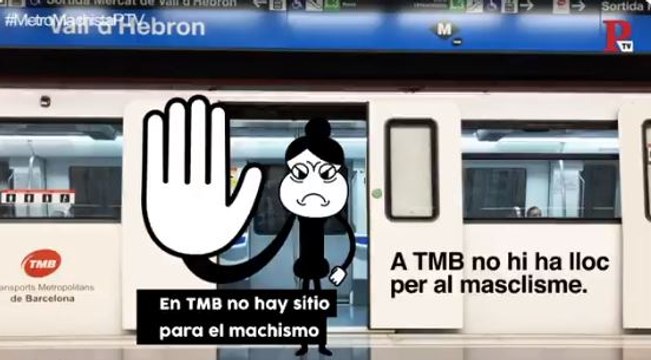El Ayuntamiento de Barcelona impulsa una campaña contra el machismo en el transporte público