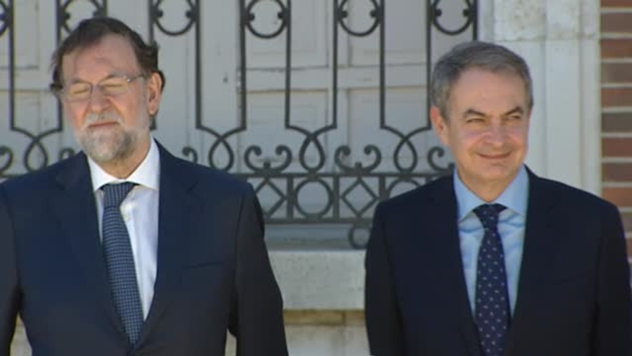 El rey con los cuatro expresidentes de la democracia