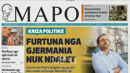 Ora juaj, Shtypi i ditës: Furtuna nga Gjermania nuk ndalet