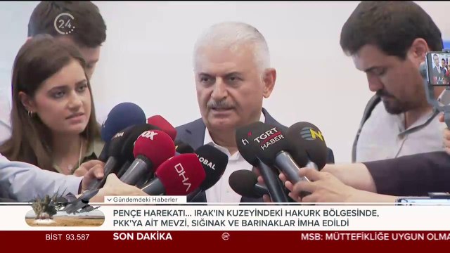 Cumhur İttifakı İBB Başkan adayı Binali Yıldırım açıklama yapıyor