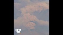 Mexique: la spectaculaire éruption du volcan Popocatépetl