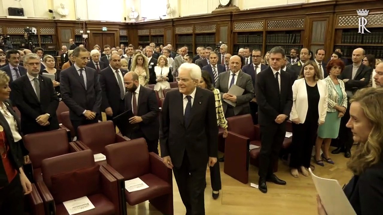 Roma - Mattarella alla presentazione della relazione annuale sullattività dellautorità garante (18.06.19)