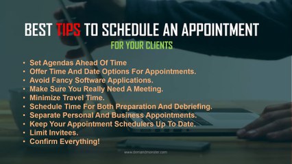 Tips To Schedule An Appointment For Your Clients