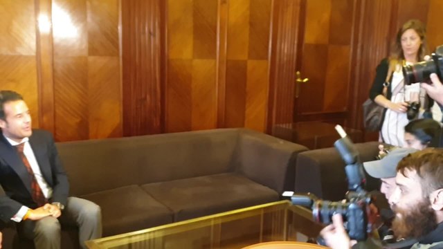 Primera reunión entre el alcalde de Oviedo y el teniente de Alcalde