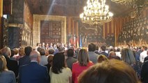 Gobierno valenciano escucha su himno tras la toma de posesión
