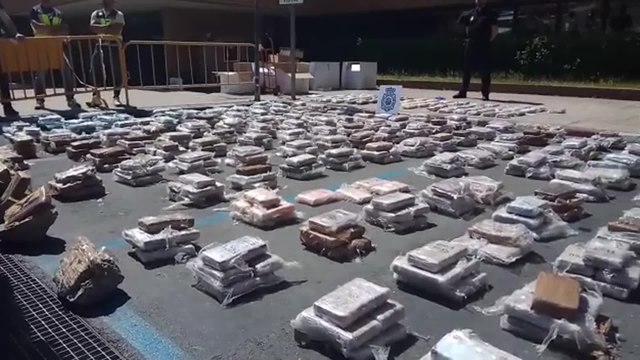 Droga oculta en falsas piedras requisadas en Madrid