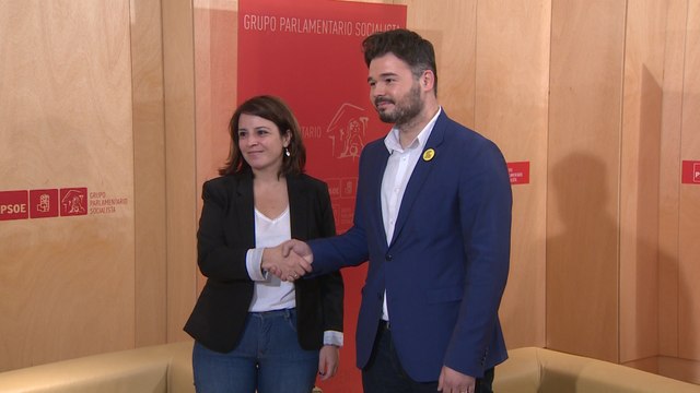 Lastra se reúne con Rufián en el marco de la ronda de contactos