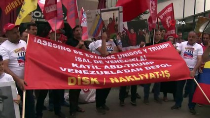 ABD Büyükelçiliği Önünde Venezuela'ya Destek Eylemi
