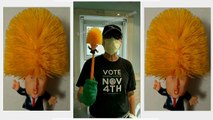 the DONALD TRUMP Toilet Brush ( AND Toilet Paper )