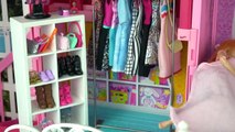 Barbie House Morning Routine Princess Bedroom Frozen Queen Elsa & Anna - Barbie Car , Doll Dress up