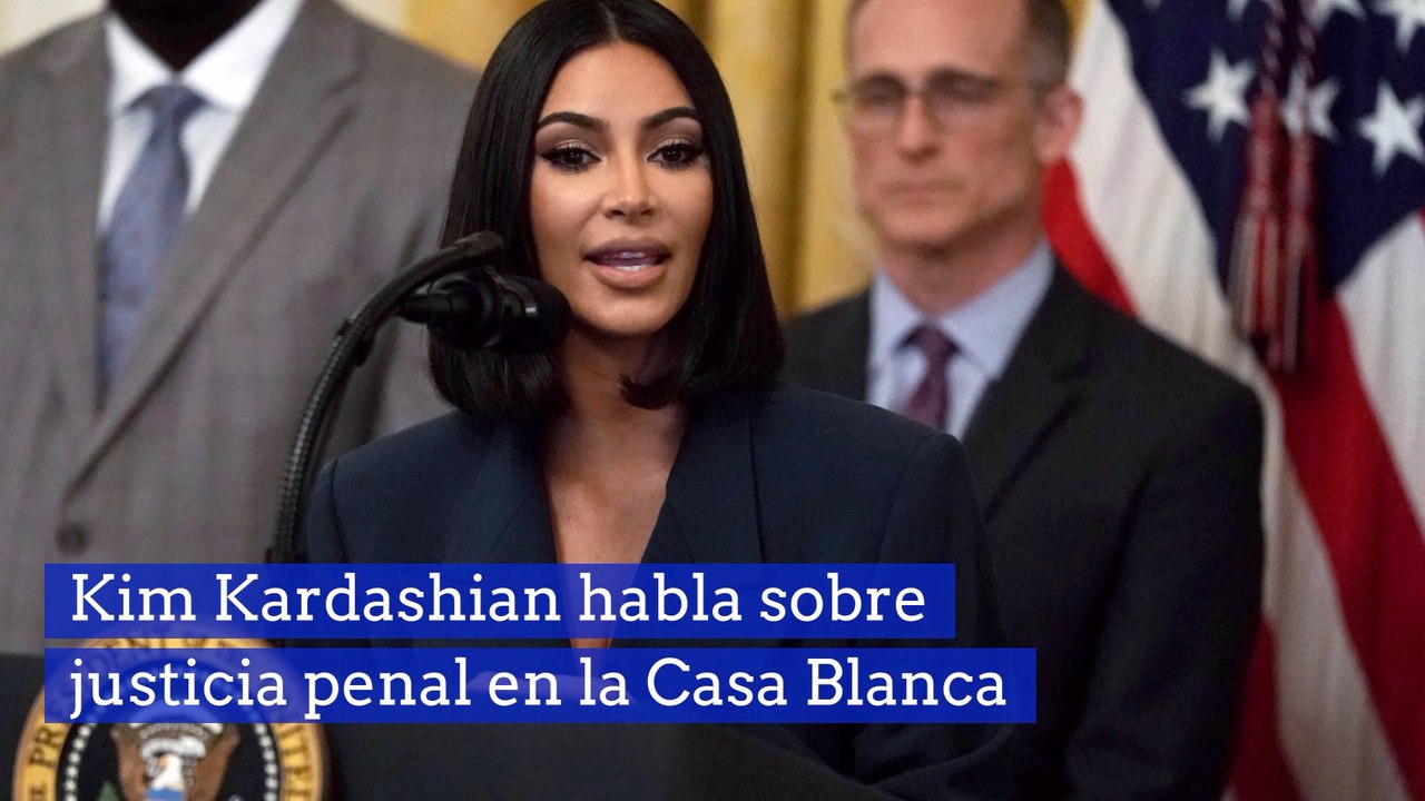 Kim Kardashian habla sobre justicia penal en la Casa Blanca