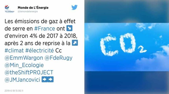 Les émissions de gaz à effet de serre ont reculé en France en 2018