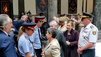 Download Video: Los dos nuevos jefes de Mossos asisten al Día de la Inspección General del Ejército