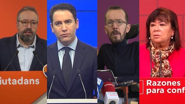 Reacciones de los partidos políticos al discurso del Rey