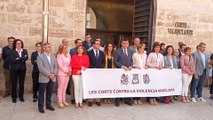Minutos de silencio en Corts Valencianes por el crimen de Alboraia