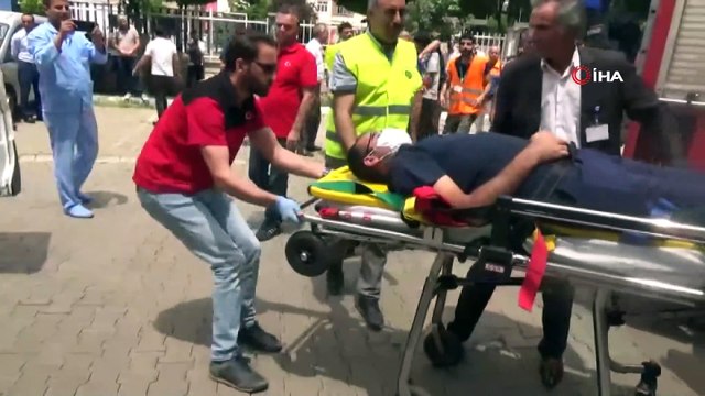 Hastanede yangın tatbikatı