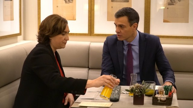 Sánchez y Colau se reúnen horas antes del Consejo de Ministros