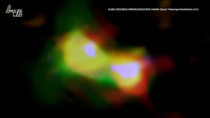 Scientists Find Earliest Evidence of Two Galaxies Merging