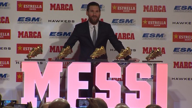 Messi recoge su quinta Bota de Oro