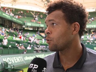 Halle - Tsonga : "J'espère continuer à bien jouer"