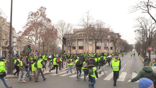 Nueva protesta de los chalecos amarillos en París