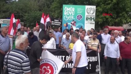 Adıyaman'da STK'lar Mursi için basın açıklaması yaptı