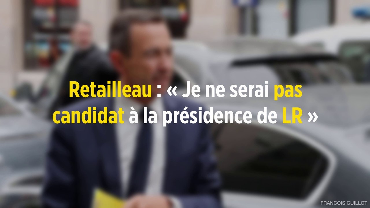 Retailleau : « Je ne serai pas candidat à la présidence de LR »
