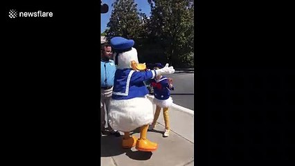 Little boy with Down syndrome meets his favourite Disney character in Orlando