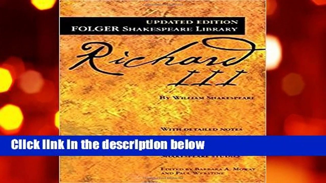 Richard III (Folger Shakespeare Library)  Review