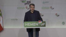 PNV afea el uso de Euskadi como arma arrojadiza en el debate
