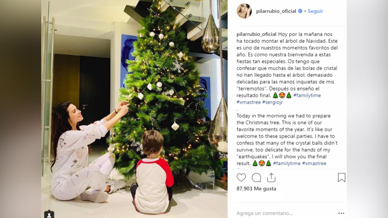 La Navidad llega a casa de Pilar Rubio y Sergio Ramos