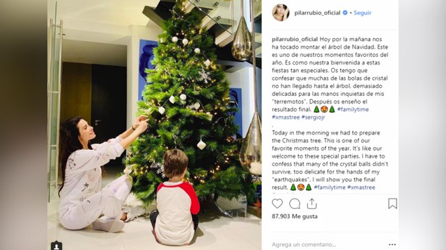 La Navidad llega a casa de Pilar Rubio y Sergio Ramos