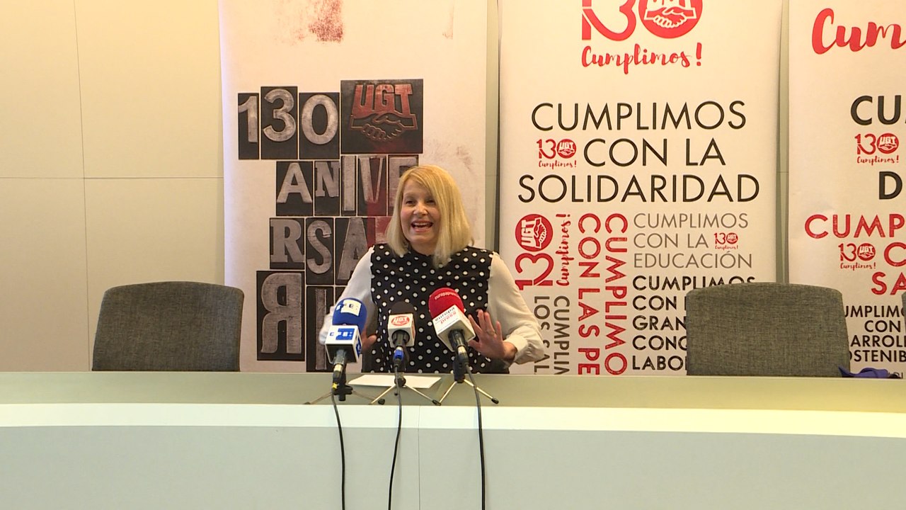 Rueda de prensa de UGT