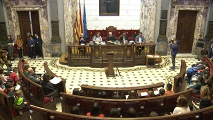 Lectura de la Constitución en el Ayuntamiento de Valencia
