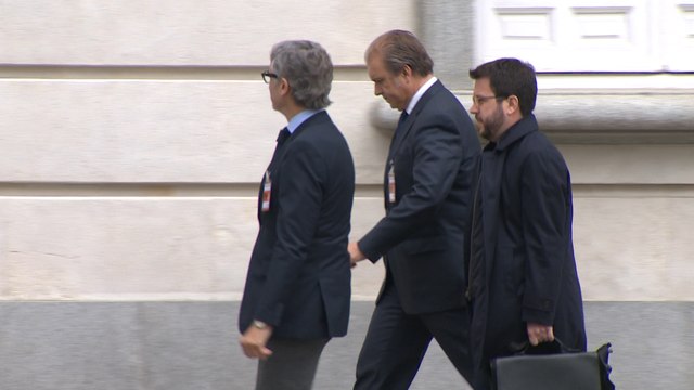 El vicepresidente del Govern Pere Aragonès llega al TS