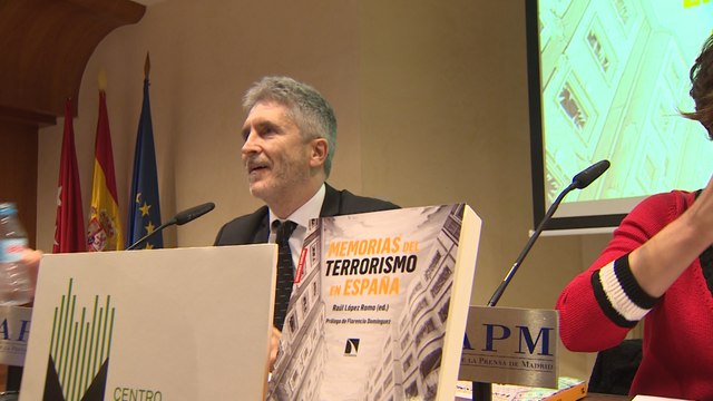 Marlaska en la presentación del libro 'Memorias del terrorismo en España'