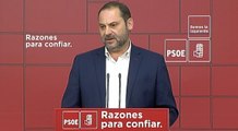 Ábalos critica que la extrema derecha esté en el Parlamento andaluz