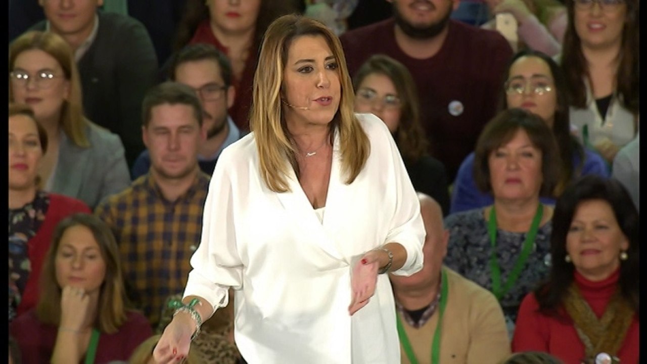 Susana Díaz agradece a Sánchez su apoyo durante la campaña