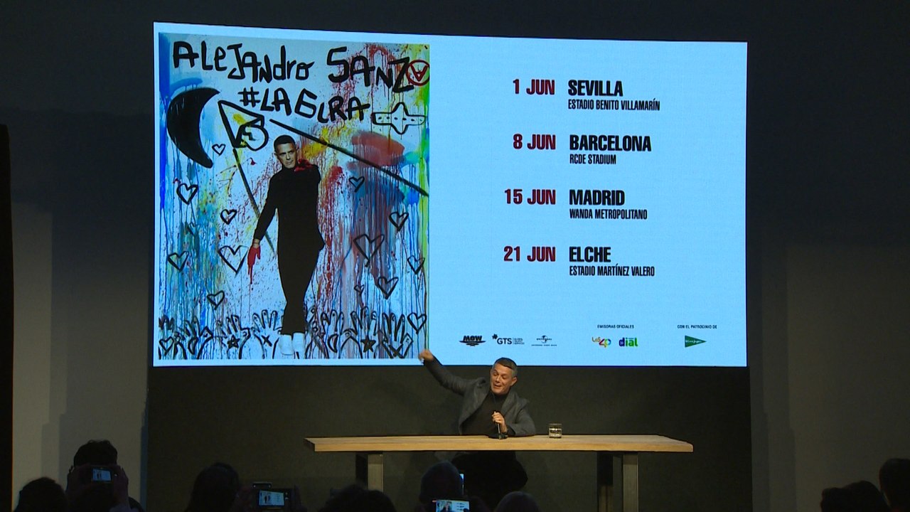 Sanz anuncia conciertos en Sevilla, Barcelona, Madrid y Elche