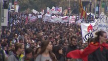 Protesta masiva contra los recortes en Cataluña