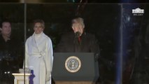 Los Trump encienden las luces del tradicional árbol de Navidad