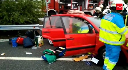 Dos heridos, uno de ellos grave, en un accidente de tráfico en la A-3