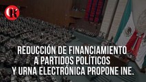 Reducir financiamiento a partidos políticos.