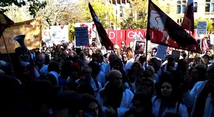 Segunda jornada de huelga médica en Barcelona