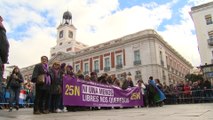 Miles de mujeres se manifiestan en Madrid para contra la violencia de género