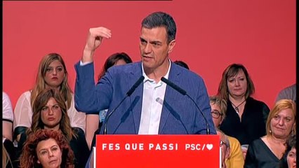 Sánchez, ante el "raca raca" independentista: "Nunca significa nunca"