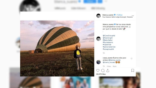 Blanca Suárez se despierta desde el cielo con Mario Casas