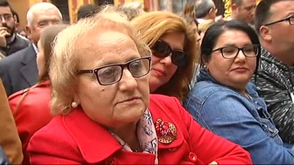 La Cofradía Jesús El Rico celebra la liberación del preso en Málaga