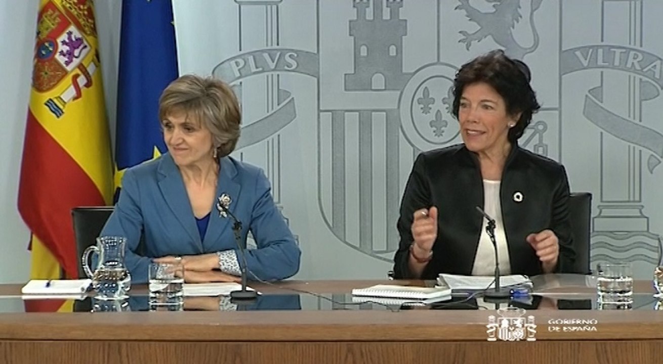 Rueda de prensa posterior al Consejo de Ministros