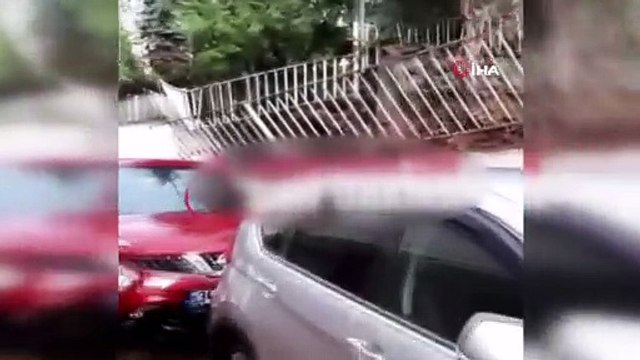 Başkent’te yağmura dayanamayan istinat duvarları çöktü